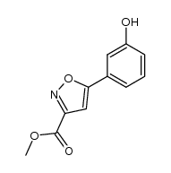 5-(3-hydroxy-phenyl)-isoxazole-3-carboxylic acid methyl ester结构式