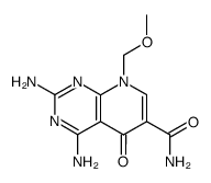 2,4-diamino-8-methoxymethyl-5-oxo-5,8-dihydro-pyrido[2,3-d]pyrimidine-6-carboxylic acid amide Structure