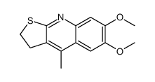 6,7-dimethoxy-4-methyl-2,3-dihydrothieno[2,3-b]quinoline结构式