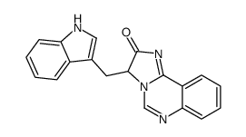 3-(1H-indol-3-ylmethyl)-3H-imidazo[1,2-c]quinazolin-2-one结构式