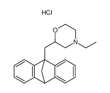 9-(4-Ethyl-2-morpholinylmethyl)-9,10-dihydro-9,10-methanoanthracene hydrochloride Structure