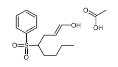 acetic acid,4-(benzenesulfonyl)oct-1-en-1-ol Structure