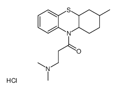 10-(N,N-dimethyl-β-alanyl)-3-methyl-2,3,4,4a,10,10a-hexahydro-1H-phenothiazine, hydrochloride Structure