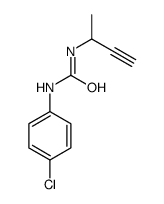 1-but-3-yn-2-yl-3-(4-chlorophenyl)urea结构式