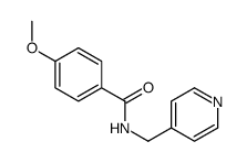 4-methoxy-N-(pyridin-4-ylmethyl)benzamide结构式