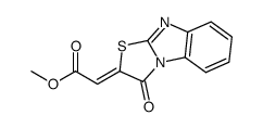 (3-oxo-benzo[4,5]imidazo[2,1-b]thiazol-2-ylidene)-acetic acid methyl ester结构式