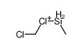 chloromethyl(methylsilyl)chloranium Structure