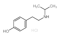 4-[2-(propan-2-ylamino)ethyl]phenol结构式