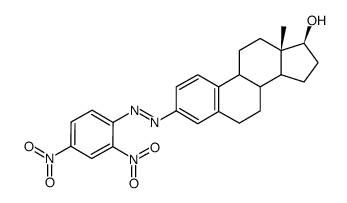 2,4-Dinitro-benzol-[1-azo-3]-Δ1.3.5(10)-oestratrienol-(17β)结构式