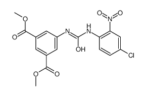 dimethyl 5-[(4-chloro-2-nitrophenyl)carbamoylamino]benzene-1,3-dicarboxylate结构式