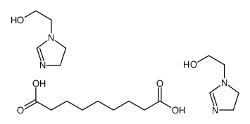 2-(4,5-dihydroimidazol-1-yl)ethanol,nonanedioic acid Structure