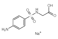 2-[(4-aminophenyl)sulfonylamino]acetic acid结构式