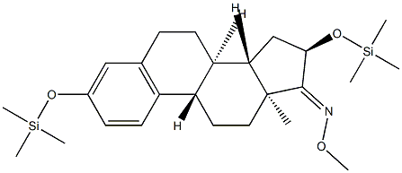 3,16α-Bis(trimethylsiloxy)-1,3,5(10)-estratrien-17-one O-methyl oxime Structure