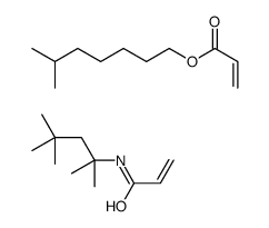 6-methylheptyl prop-2-enoate,N-(2,4,4-trimethylpentan-2-yl)prop-2-enamide Structure