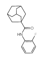 N-(2-fluorophenyl)adamantane-1-carboxamide structure