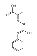 2-(phenylcarbamothioylhydrazinylidene)propanoic acid Structure