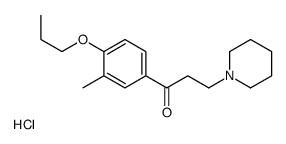 1-(3-methyl-4-propoxyphenyl)-3-piperidin-1-ylpropan-1-one,hydrochloride Structure