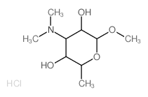 4-dimethylamino-2-methoxy-6-methyl-oxane-3,5-diol结构式