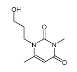 1-(3-hydroxypropyl)-3,6-dimethylpyrimidine-2,4-dione结构式