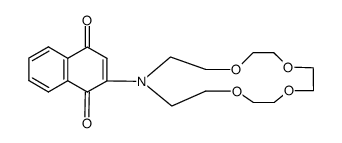 2-(1,4,7,10-Tetraoxa-13-aza-13-cyclopentadecyl)-1,4-naphthochinon Structure