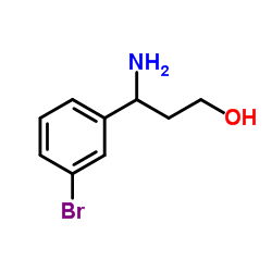 3-Amino-3-(3-bromophenyl)-1-propanol structure