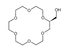 (S)-1,4,7,10,13,16-hexaoxacyclooctadecane-2-methanol structure