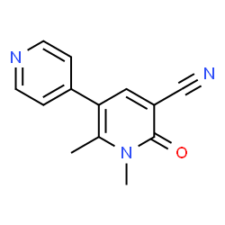 1,2-Dimethyl-6-oxo-1,6-dihydro-3,4'-bipyridine-5-carbonitrile Structure