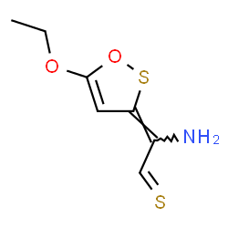 3H-1,2-Oxathiole-delta3,alpha-acetaldehyde,alpha-amino-5-ethoxythio-(8CI) Structure