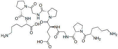 lysyl-prolyl-glycyl-glutamyl-prolyl-glycyl-prolyl-lysine structure