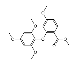 methyl 4-methoxy-2-(2,4,6-trimethoxyphenoxy)-6-methylbenzoate Structure