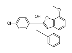 1-(4-chlorophenyl)-1-(7-methoxy-1-benzofuran-2-yl)-2-phenylethanol Structure