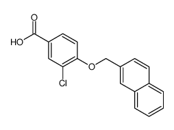 3-chloro-4-(naphthalen-2-ylmethoxy)benzoic acid Structure