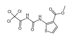 methyl 2-({[(trichloroacetyl)amino]carbonyl}amino)thiophene-3-carboxylate结构式