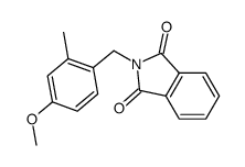 N-(4-methoxy-2-methylbenzyl)phthalimide结构式