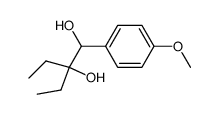 2-ethyl-1-(4-methoxy-phenyl)-butane-1,2-diol Structure