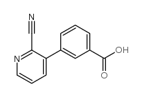 3-(6-methoxypyridin-3-yl)benzoic acid structure