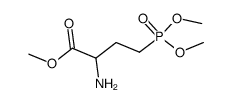 methyl 2-amino-4-(dimethoxyphosphoryl)butanoate结构式