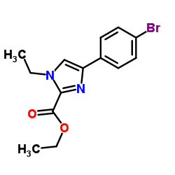 Ethyl 4-(4-bromophenyl)-1-ethyl-1H-imidazole-2-carboxylate Structure