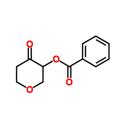 4-Oxotetrahydro-2H-pyran-3-yl benzoate Structure