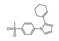 2-(cyclohexen-1-yl)-1-(4-methylsulfonylphenyl)imidazole Structure