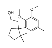 2-[1-(2,3-dimethoxy-5-methylphenyl)-2,2-dimethylcyclopent-1-yl]ethanol Structure