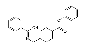 phenyl 4-(benzamidomethyl)cyclohexane-1-carboxylate结构式