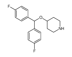 4-[bis(4-fluorophenyl)methoxy]piperidine Structure