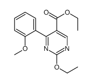 Ethyl 2-ethoxy-4-(2-methoxyphenyl)-5-pyrimidinecarboxylate Structure