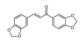 (2E)-1,3-bis(1,3-benzodioxol-5-yl)-2-propen-1-one Structure