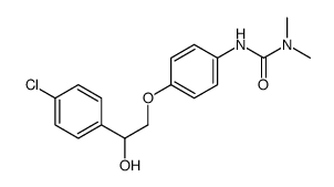 3-[4-[2-(4-chlorophenyl)-2-hydroxyethoxy]phenyl]-1,1-dimethylurea结构式