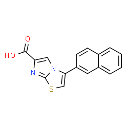 3-(2-NAPHTHALENYL)IMIDAZO[2,1-B]THIAZOLE-6-CARBOXYLIC ACID structure