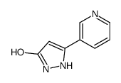 5-pyridin-3-yl-1,2-dihydropyrazol-3-one结构式