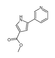 methyl 5-pyridin-3-yl-1H-pyrrole-3-carboxylate结构式