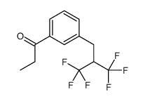 1-[3-[3,3,3-trifluoro-2-(trifluoromethyl)propyl]phenyl]propan-1-one结构式